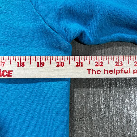 Vintage 80s Washington Seashell Crewneck Baby Blue Large - Picture 7 of 8